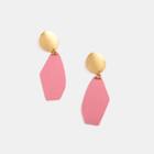 Geometrical Drop Earring 1 Pair - As Shown In Figure - One Size