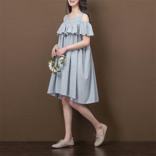 Off-shoulder Sleeveless Dress
