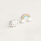 925 Sterling Silver Cloud Earring 1 Pair - S925 Silver - One Size