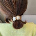 Faux Pearl & Star Hair Tie As Shown In Figure - One Size
