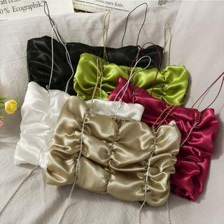 Satin Ruched Camisole Top In 5 Colors