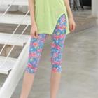 Print Cropped Leggings