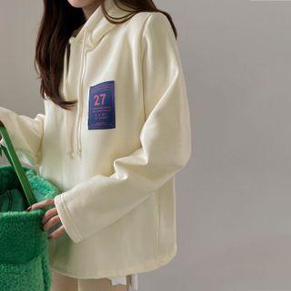 Patch-detail Fleece-lined Hoodie