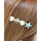 Heart Shell Starfish Hair Clip