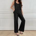 Tank Top & Wide Pants Matching Set