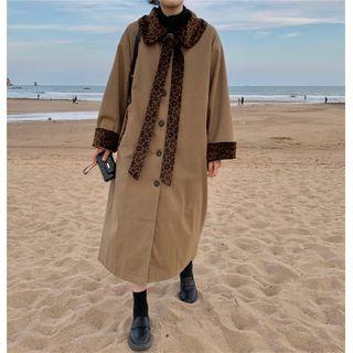 Leopard Trim Coat