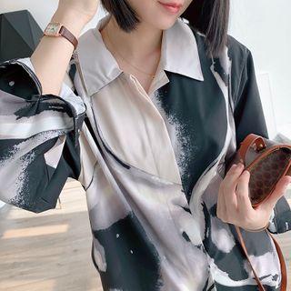 Tie-dyed Shirt Black & White - One Size