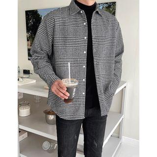 Glen-check Woolen Shirt