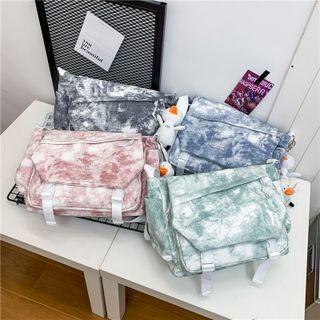 Tie-dyed Flap Crossbody Bag