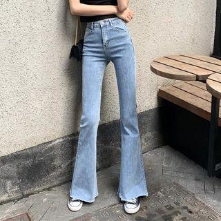 High Waist Bell-bottom Jeans