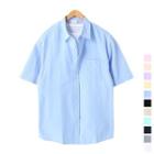 Short-sleeve Oxford Shirt In 11 Colors