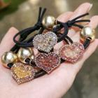 Faux Crystal Earring Hair Tie