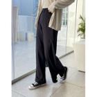 Slit-side Eco-friendly Wide-leg Pants
