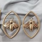 Alloy Bee Earring 1 Pair - Gold - One Size