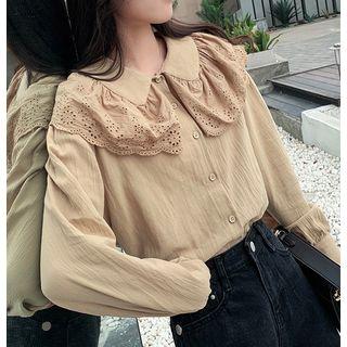 Eyelet Collar Blouse