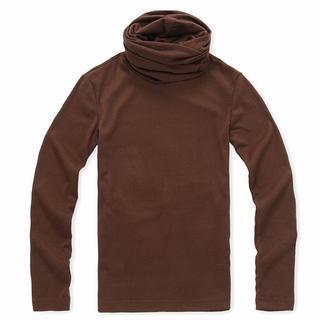 Turtleneck Long-sleeve Top