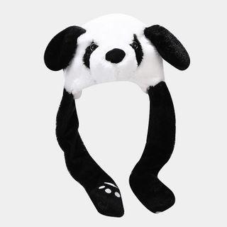 Panda Chenille Trapper Hat