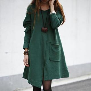Asymmetric Hem A-line Dress