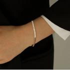 Faux Pearl Alloy Bracelet Bracelet - Coffee - One Size