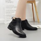 Buckled Chelsea Ankle Boots