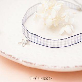 Star Plaid Choker