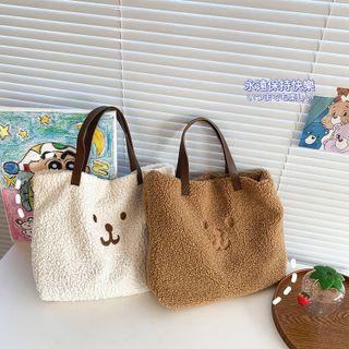 Cartoon Fleece Mini Tote Bag