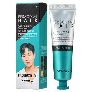 Tonymoly - Personal Hair Color Blending Treatment (monsta X Limited Edition) (7 Colors) Shownu - Green Blue