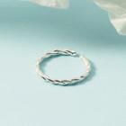Helical Alloy Open Ring Silver - One Size