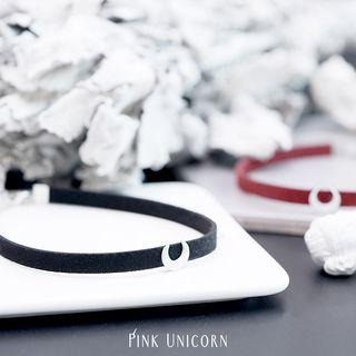 Alloy Moon Velvet Choker