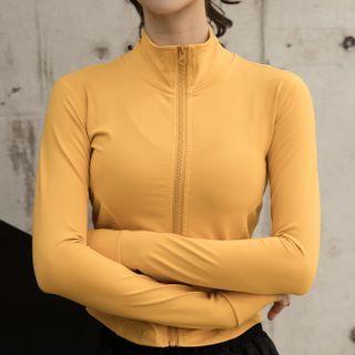 Sports Plain Zipped Jacket