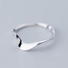 925 Sterling Silver Twisted Open Ring Ring - Open - One Size