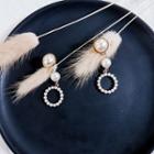 Faux Pearl Dangle Earring 1 Pair - Earrings - One Size