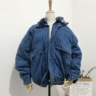 Padded Denim Jacket Blue - 72 X 130
