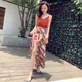 Set: Strappy Top + Maxi Skirt