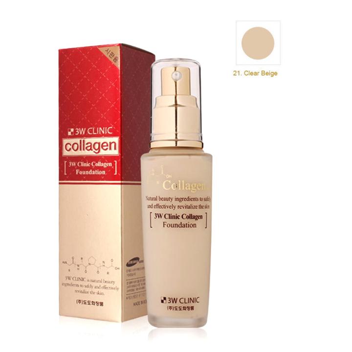 3w Clinic - Collagen Foundation (#021 Clear Beige) 50ml