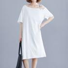 Cold-shoulder Midi T-shirt Dress
