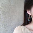 Non-matching Geometric Dangle Earring 1 Pair - One Size