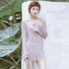 Set: Plain Bikini + Knit Pullover