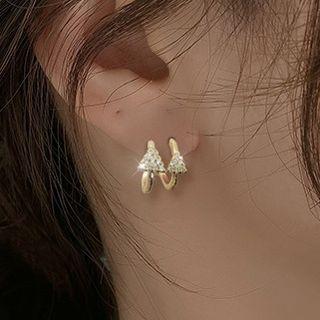 Spiral Alloy Earring 1 Pair - Gold - One Size