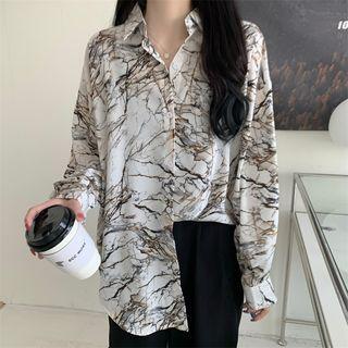 Printed Shirt Black & Brown - One Size