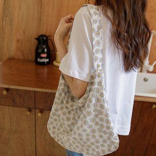 Daisy-pattern Shopper Bag