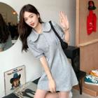 Short-sleeve A-line Polo Dress (various Designs)