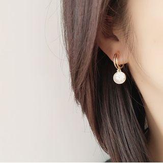 Alloy Dangle Earring 1 Pair - Clip On Earring - Blue - One Size