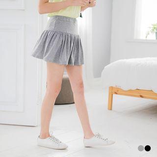 A-line Pleat Flare Shorts