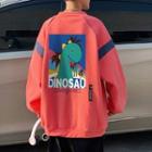 Cartoon Dinosaur Print Jacket
