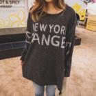 New York Printed Boxy-fit Napped T-shirt