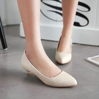 Almond Toe Kitten Heels