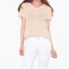 V-neck Linen T-shirt
