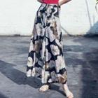 Printed Wide-leg Pants / Spaghetti Strap Top