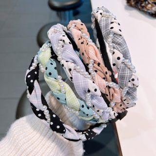 Faux Pearl Polka Dot Headband